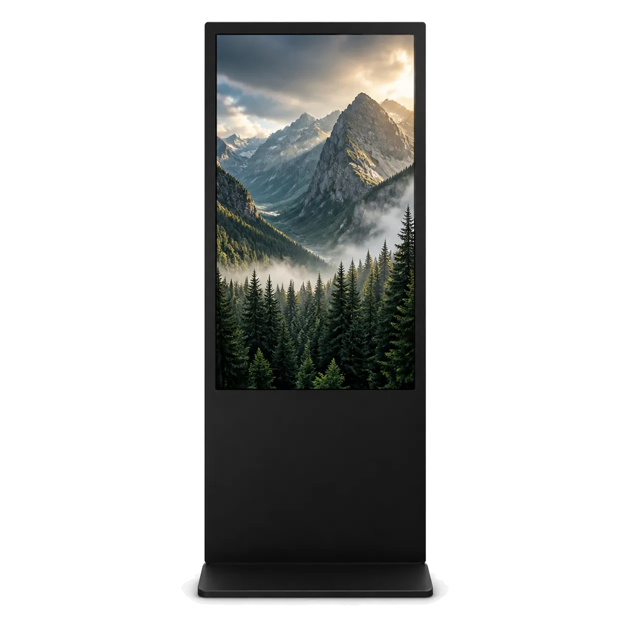 Freestanding digital poster display