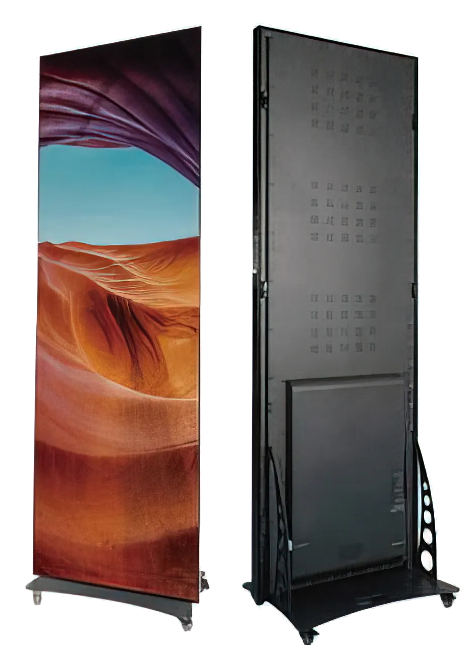 Tall LED poster display